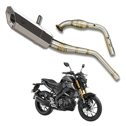 Rogue (Black) Yamaha MT15 with bend pipe (limited time Offer)