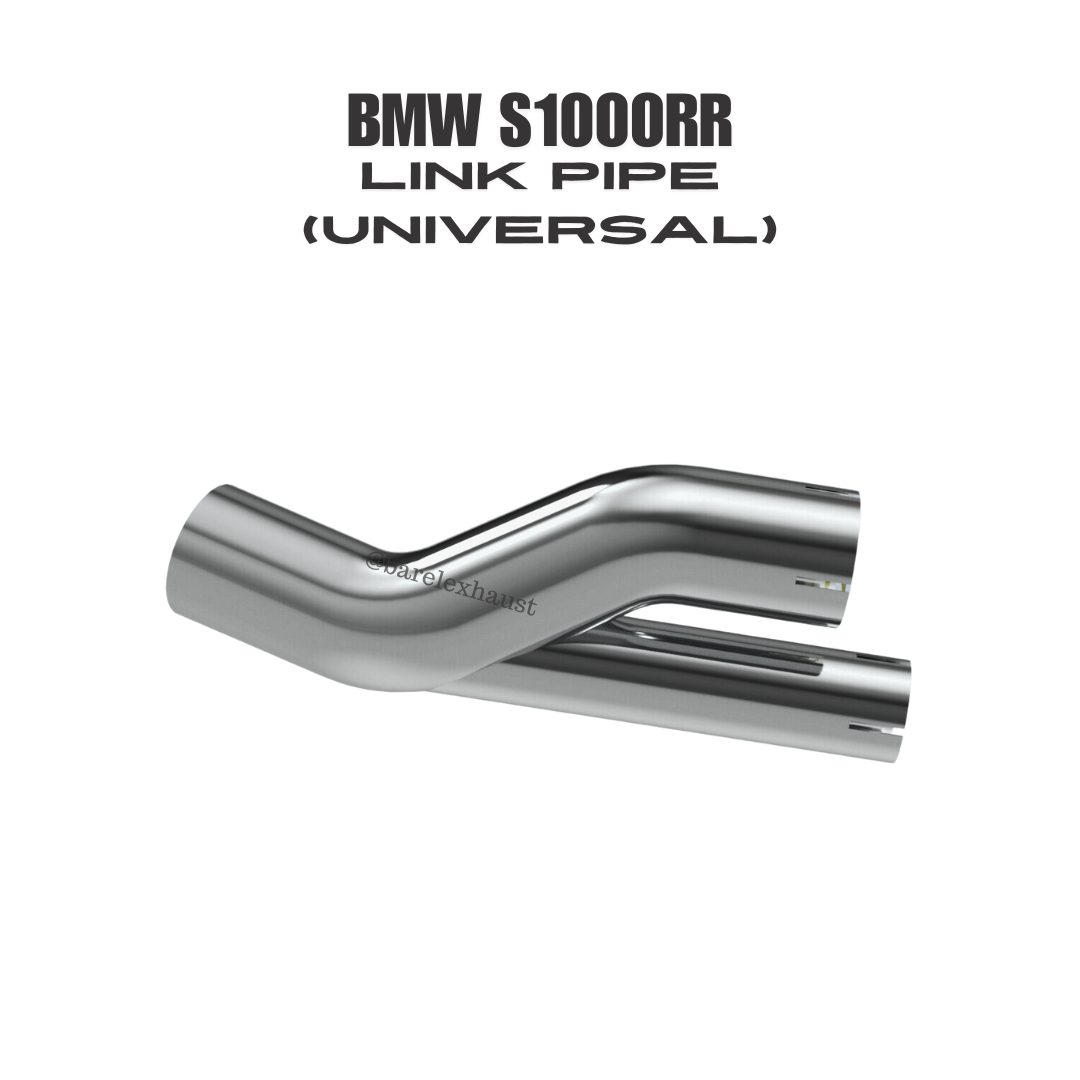 BMW S1000RR Link Pipe Universal - Barrel Exhaust