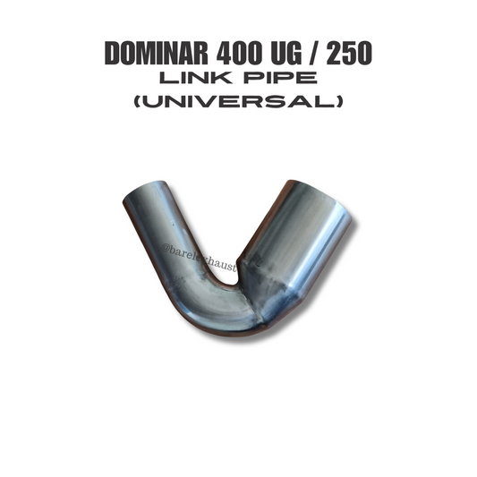 Dominar 400 UG / 250 Link Pipe - Barrel Exhaust