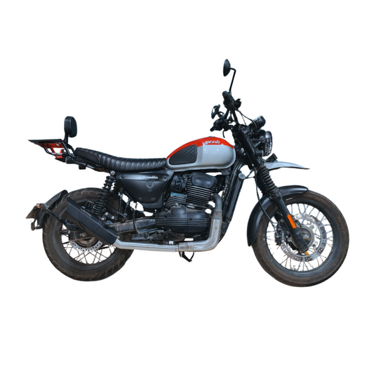 Barrel Rogue 2.0 for Yezdi Scrambler with Link Pipe